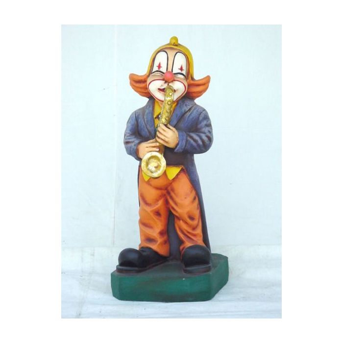 Clown mit Saxophon klein verkleinert Dekorationsfigur
