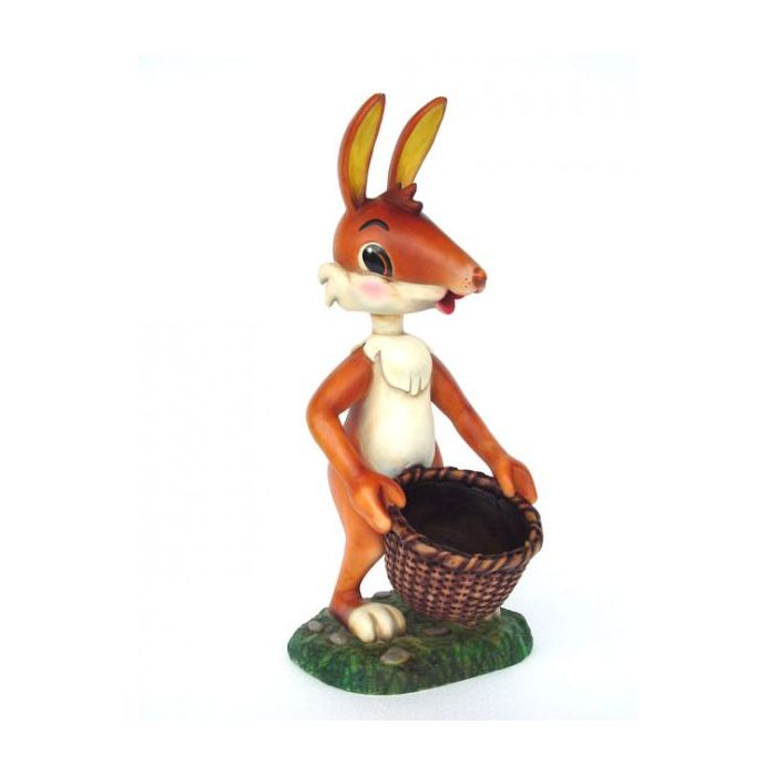 Osterhase Modern mit Becher vergrößert Dekorationsfigur