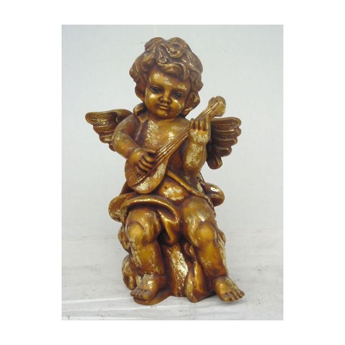 Engel stehend mit Gitarre verkleinert Dekorationsfigur