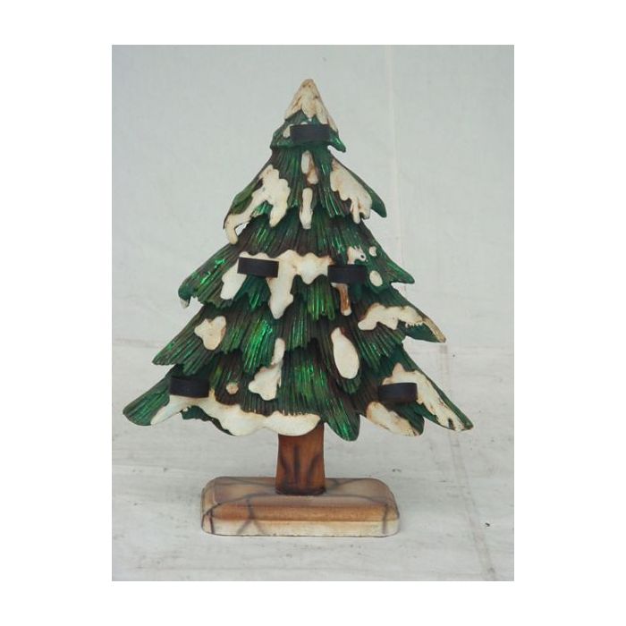 Tannenbaum mit Kerzenhalter klein verkleinert Dekorationsfigur