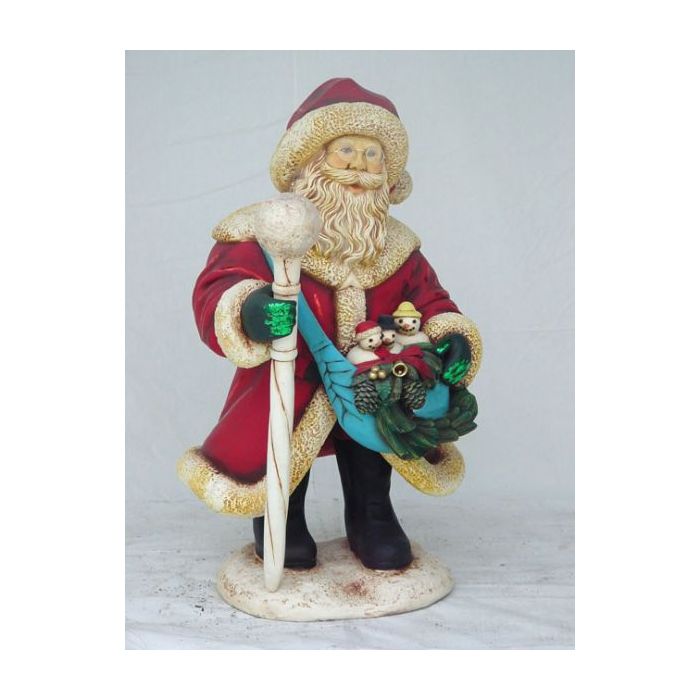 Weihnachtsmann auf Eis verkleinert Dekorationsfigur