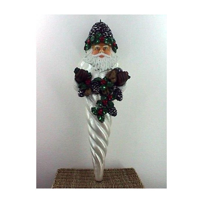 Eiszapfen Weihnachtsmann klein lebensgroß Dekorationsfigur