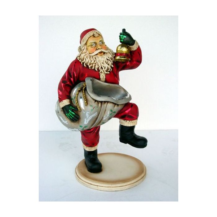 Weihnachtsmann laufend klein verkleinert Dekorationsfigur