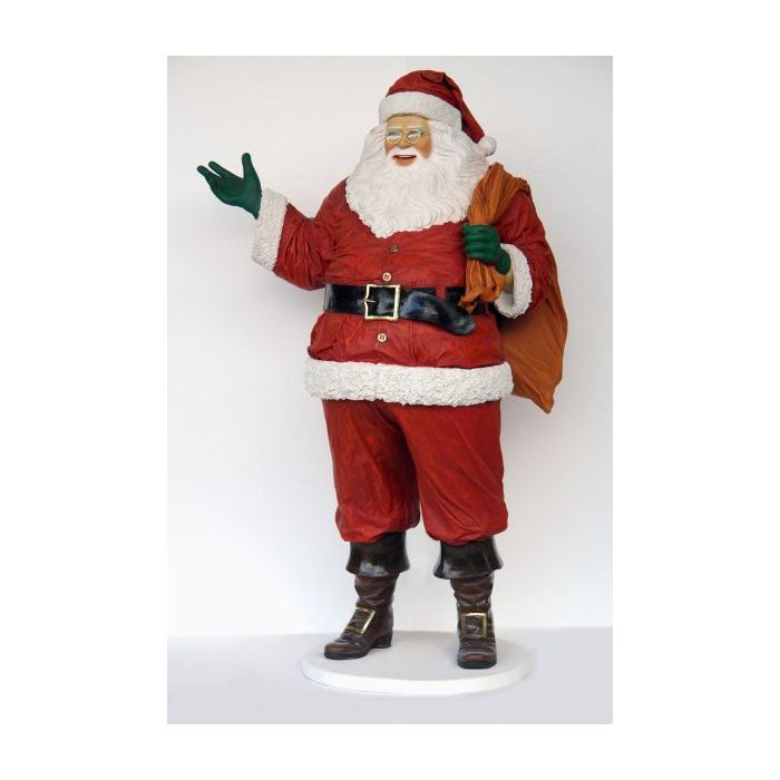 Weihnachtsmann dick lebensgroß Deko- & Werbefigur