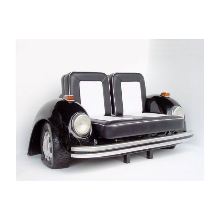 SOFA - VOLKSWAGEN - BEETLE (SCHWARZ) lebensgroß Sitzmöglichkeit