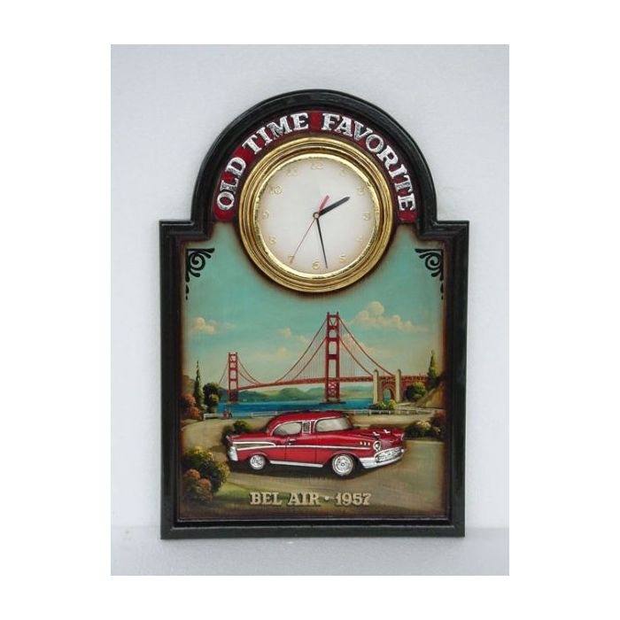 Oldtimer Werbeschild als Uhr keine Angabe Uhr