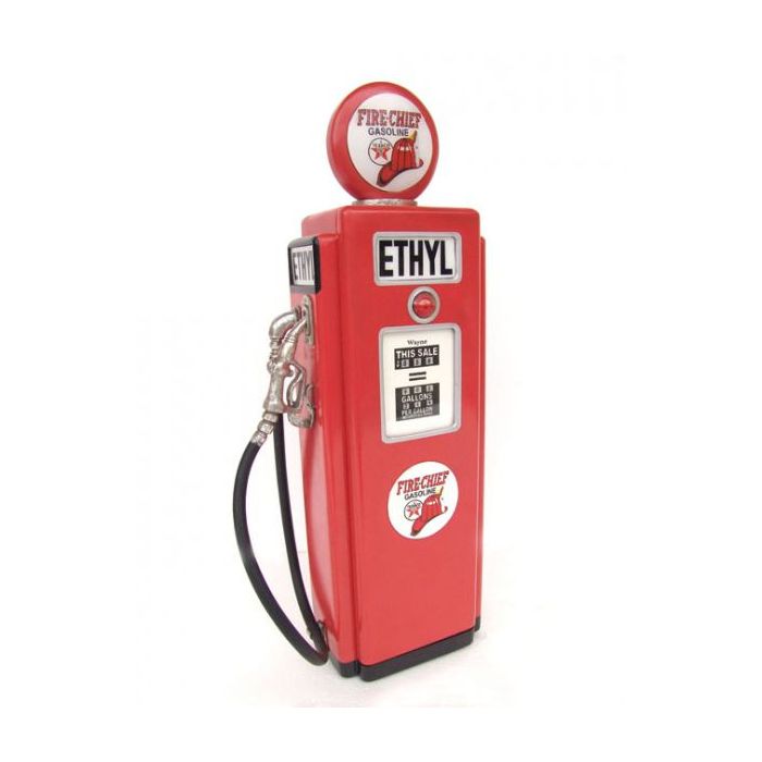 Ethyl Tankstelle als Schrank klein verkleinert Aufbewahrung