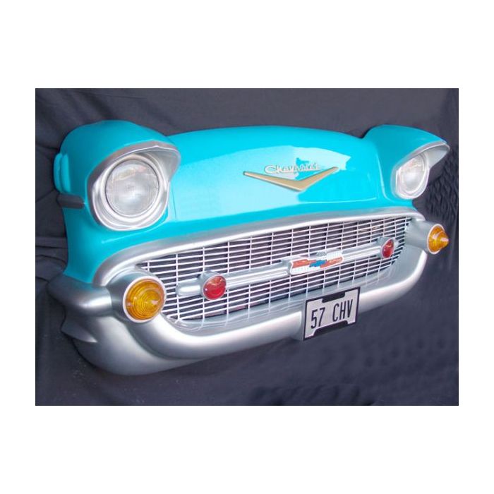 Chevrolet Front türkis verkleinert Dekorationsfigur