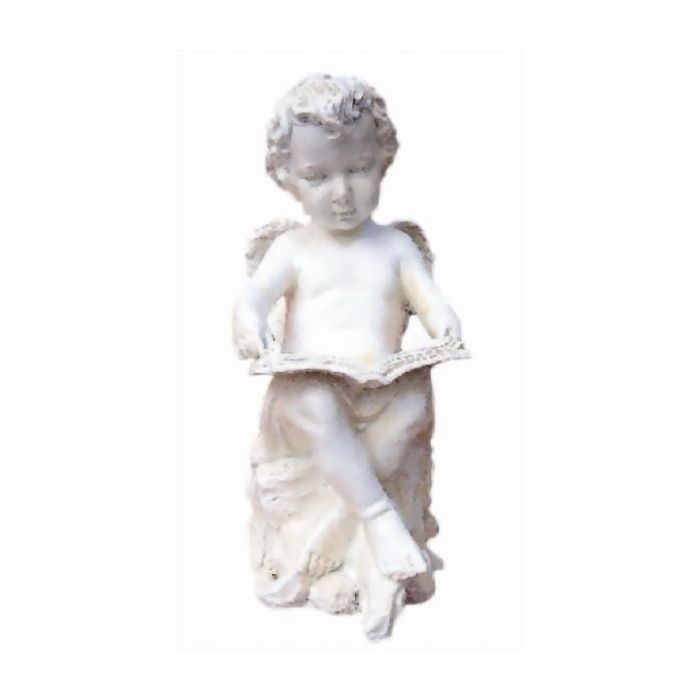 Putte mit Buch verkleinert Dekorationsfigur