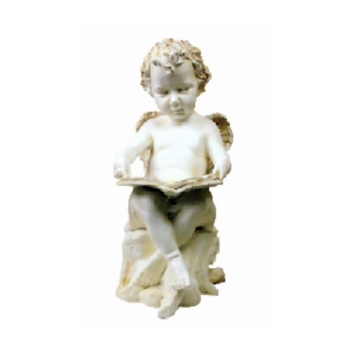 Putte mit Buch verkleinert Dekorationsfigur