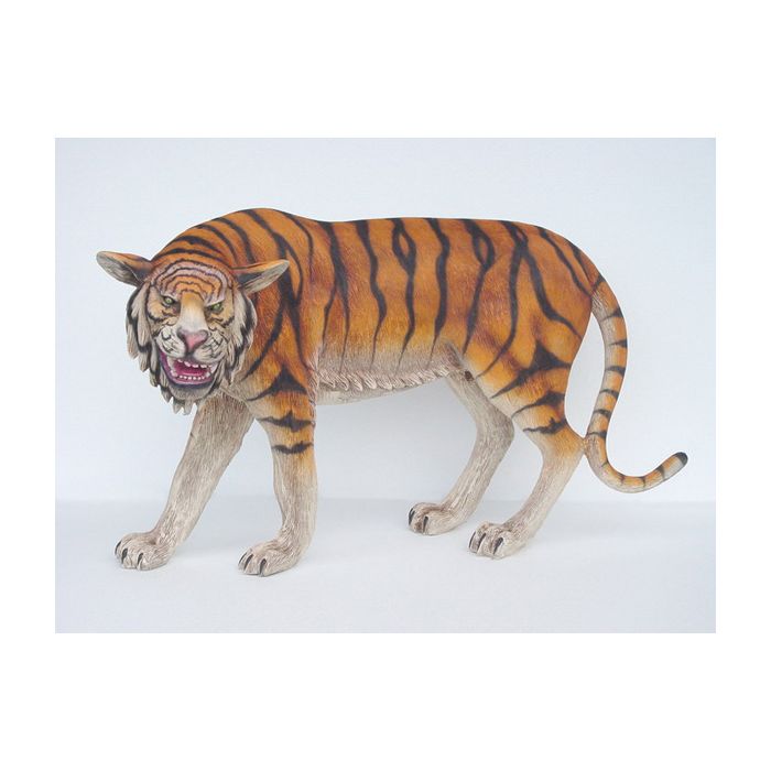 Tiger Links lebensgroß Deko- & Werbefigur