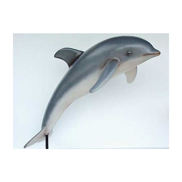 Delphin springend auf Ständer lebensgroß Dekorationsfigur