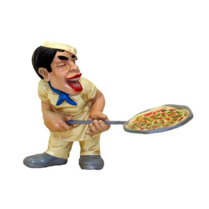 Pizzabäcker klein verkleinert Dekorationsfigur
