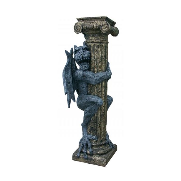 Säule mit Drachenfigur Gragol lebensgroß Säule