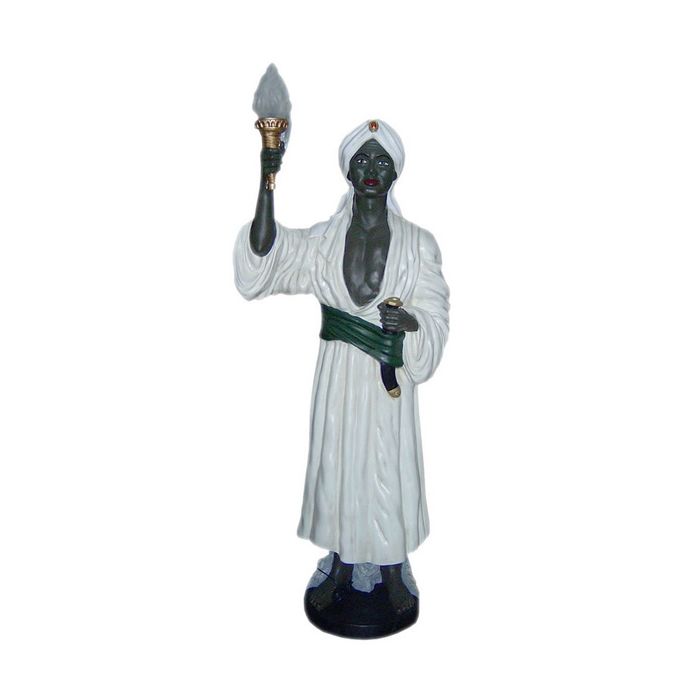 Araber mit Lampe lebensgroß Beleuchtung