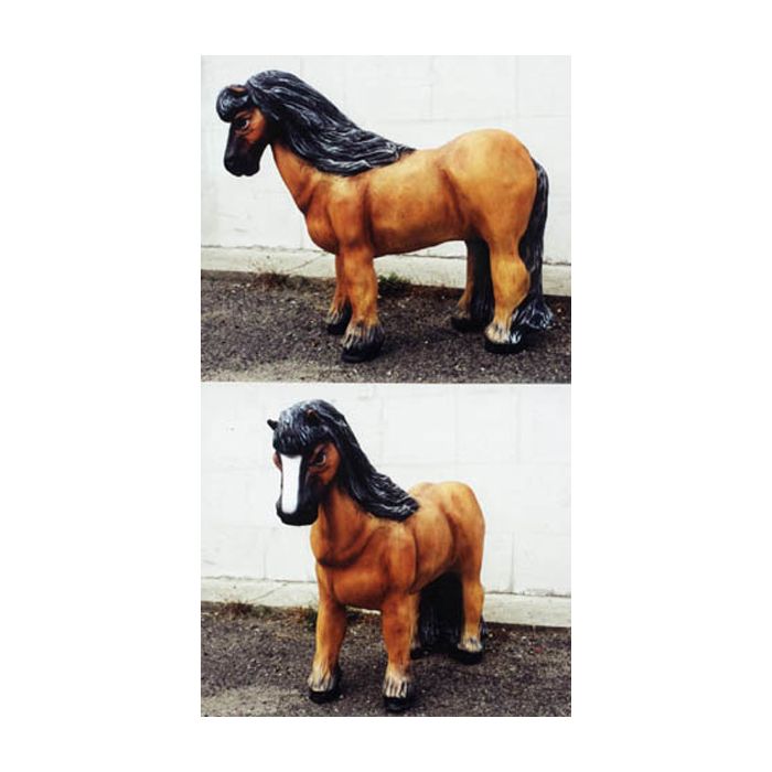 Pony lebensgroß Dekorationsfigur