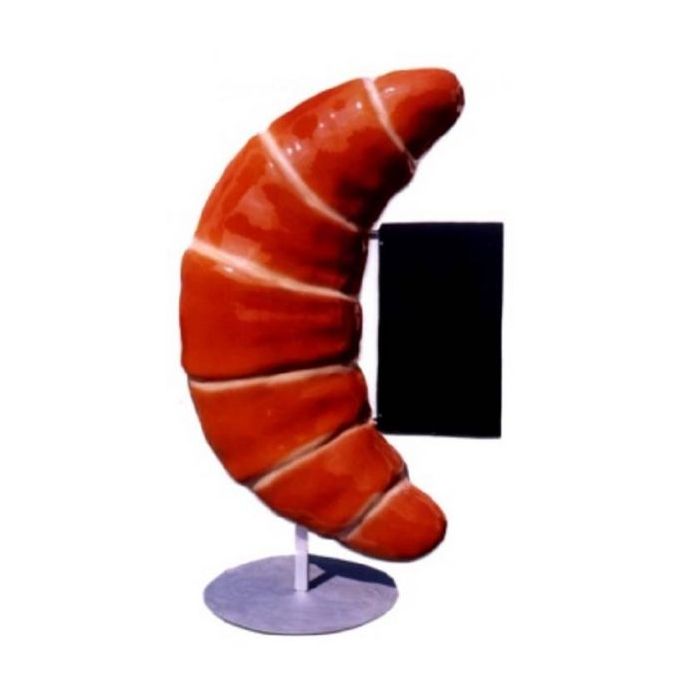 Croissant mit Angebotstafel übergroß XXL Deko- & Werbefigur