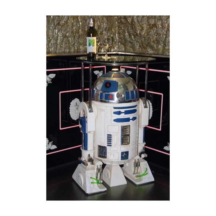 Roboter Butler R2D2 lebensgroß Dekorationsfigur, Tisch