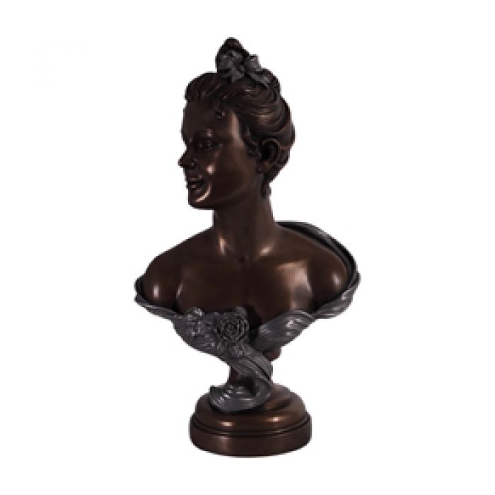 französische Büste Bronze lebensgroß Dekorationsfigur