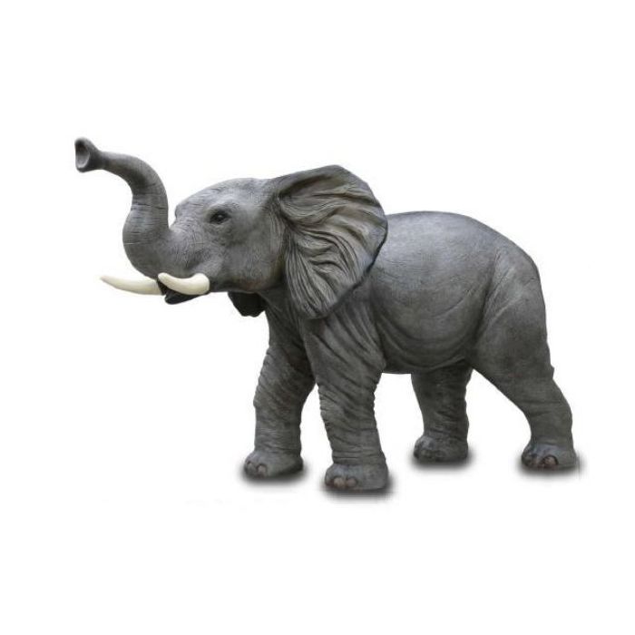 Elefant klein mit Stoßzahn lebensgroß Deko- & Werbefigur