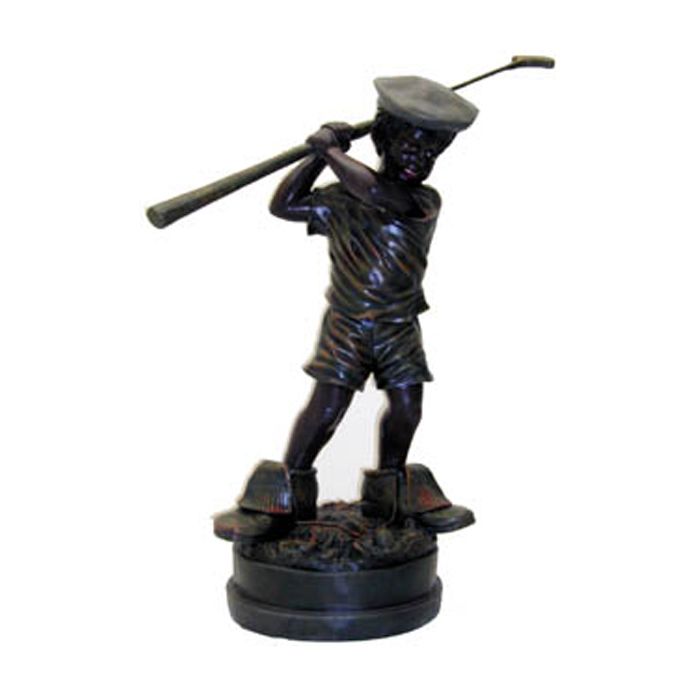 Golfer verkleinert Dekorationsfigur