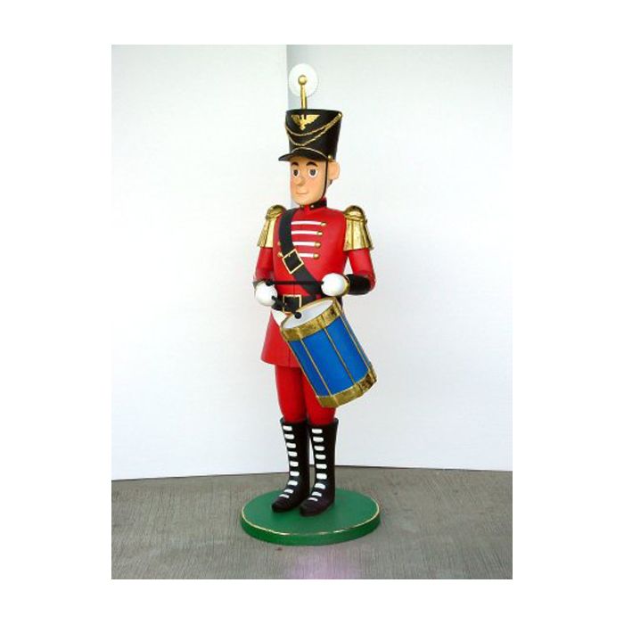 Nußknacker- Soldat mit Trommel lebensgroß Dekorationsfigur