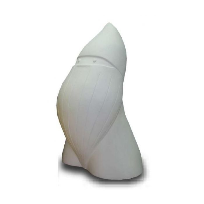 Kleiner moderner Weihnachtszwerg weiß verkleinert Dekorationsfigur