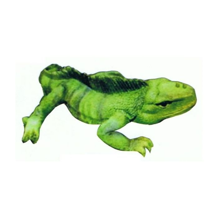 Grüner Leguan lebensgroß Dekorationsfigur