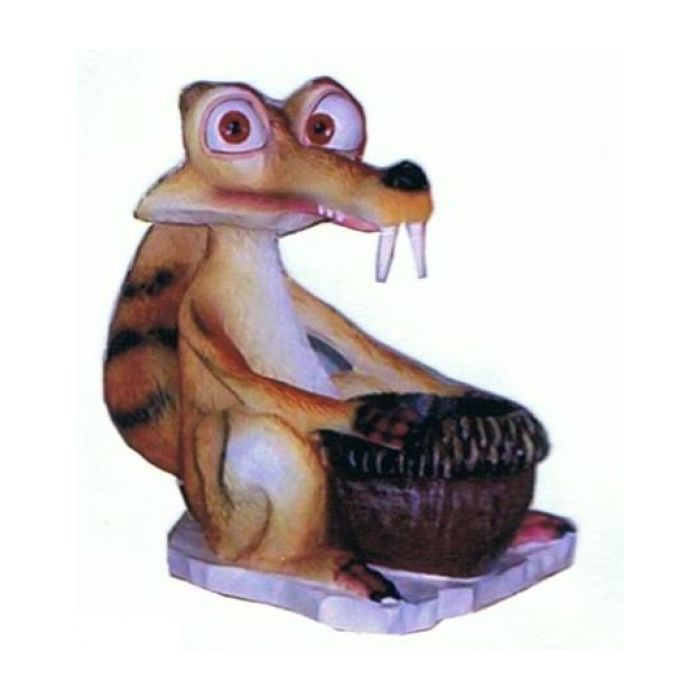 Großes Säbelzahneichhörnchen mit Eichel Scrat lebensgroß Dekorationsfigur