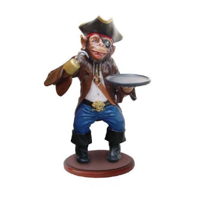 Piratenaffe lebensgroß Dekorationsfigur