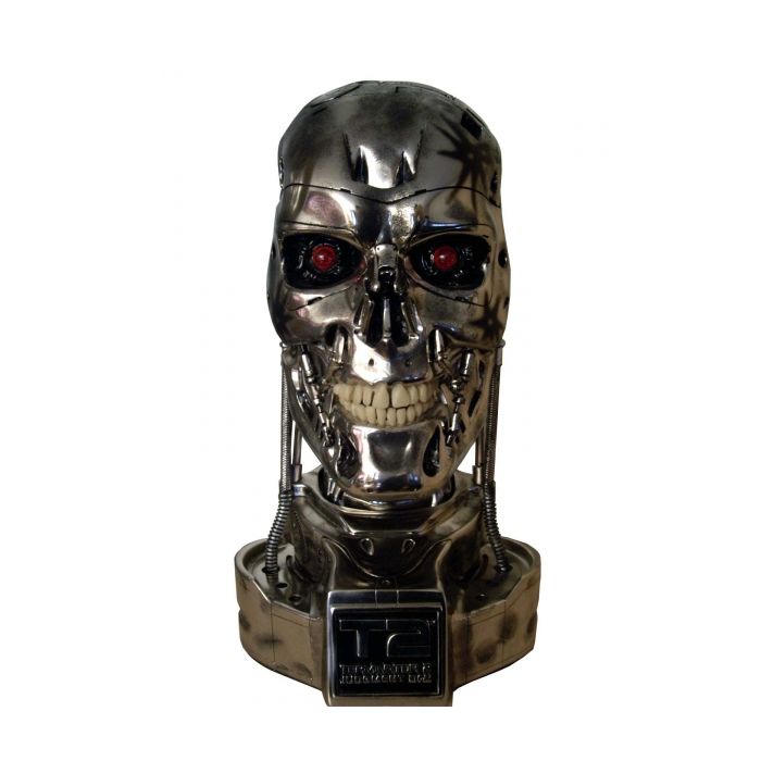 Terminator T-800 Büste - Endoskull Battle Damaged lebensgroß Dekoköpfe & Büsten