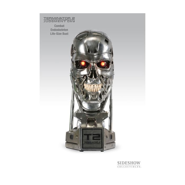 Terminator T-800 Büste - Endoskelett Combat Version verkleinert Dekoköpfe & Büsten
