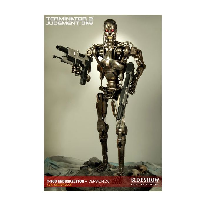 Terminator 2 T-800 Statue Endoskeleton Version 2 lebensgroß Dekorationsfigur