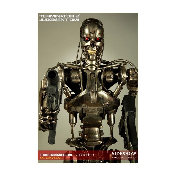 Terminator 2 T-800 Statue Endoskeleton Version 2 lebensgroß Dekorationsfigur