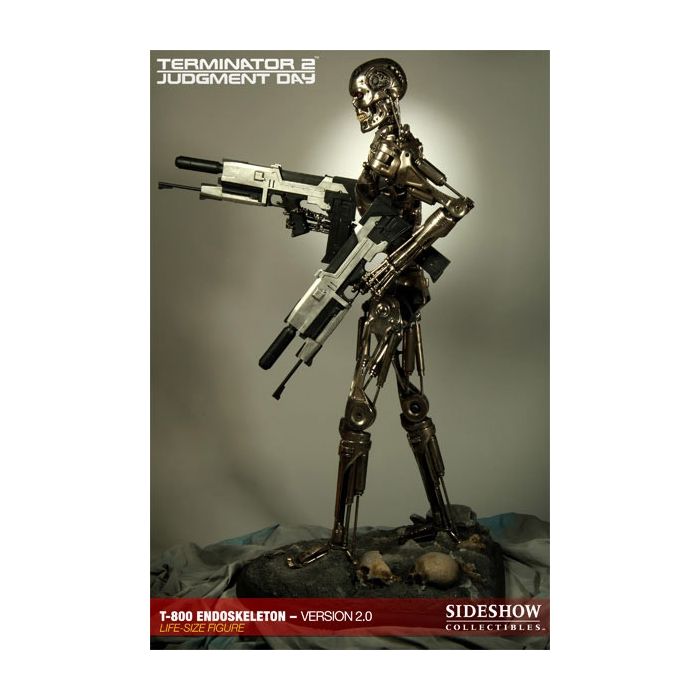 Terminator 2 T-800 Statue Endoskeleton Version 2 lebensgroß Dekorationsfigur