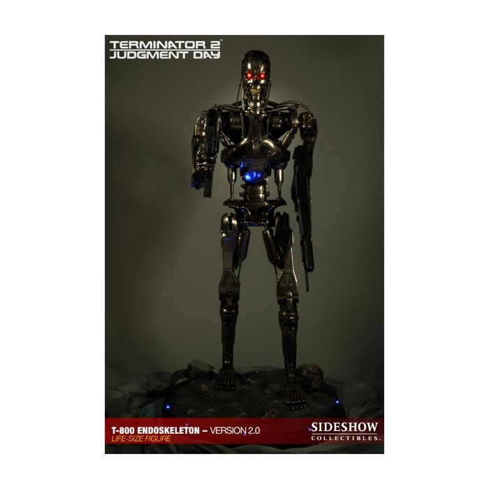 Terminator 2 T-800 Statue Endoskeleton Version 2 lebensgroß Dekorationsfigur