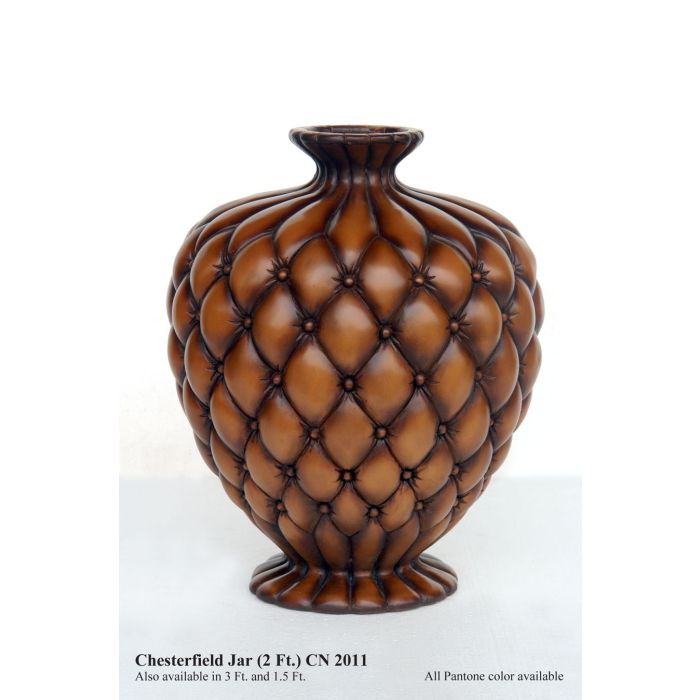 Vase Chesterfield hellbraun keine Angabe Diverse Dekoelemente, Bepflanzungsmöglichkeit