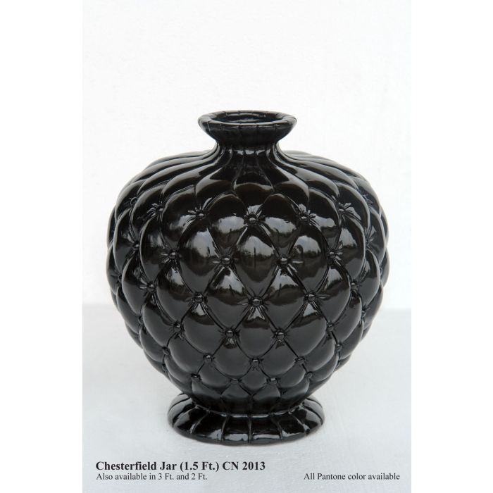 Vase Chesterfield schwarz keine Angabe Diverse Dekoelemente, Bepflanzungsmöglichkeit