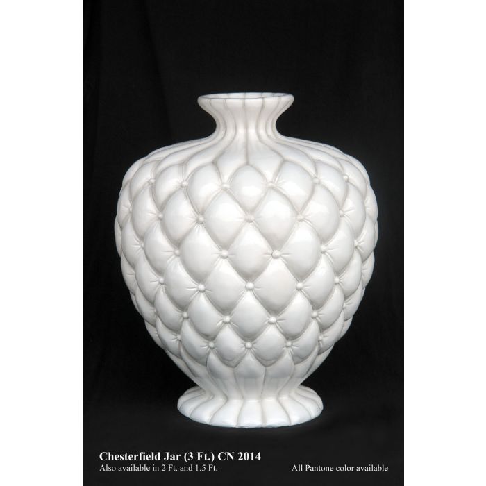 Vase Chesterfield weiß keine Angabe Diverse Dekoelemente, Bepflanzungsmöglichkeit