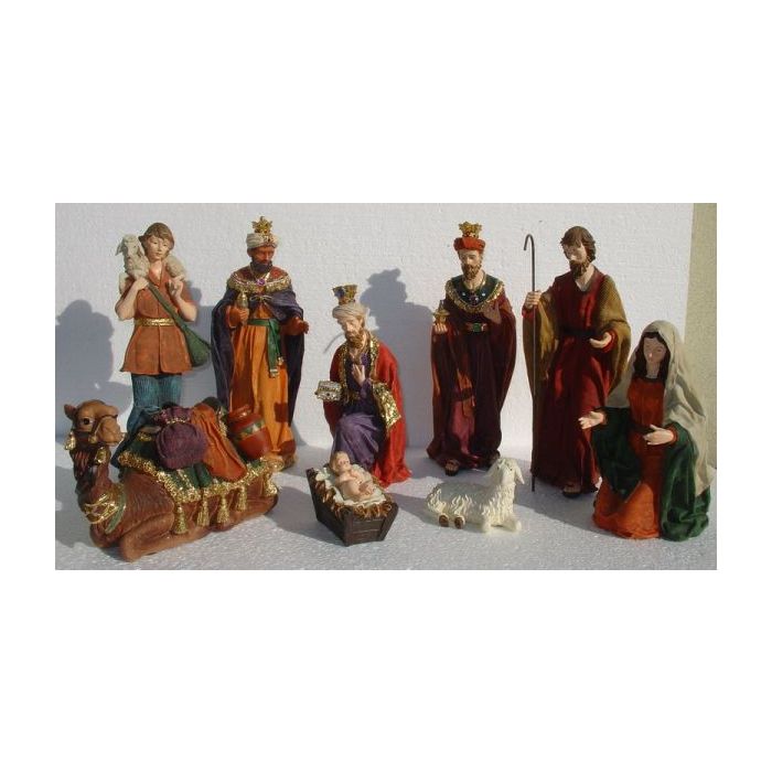 Krippenfiguren 10 teilig verkleinert Dekorationsfigur