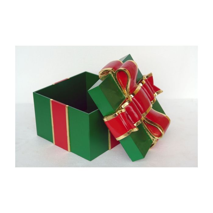Geschenkbox Grün lebensgroß Aufbewahrung