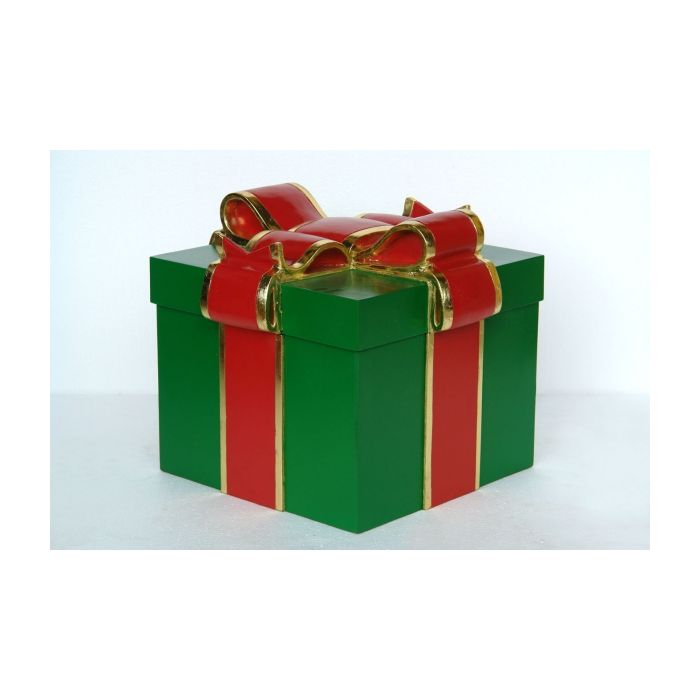 Geschenkbox Grün lebensgroß Aufbewahrung
