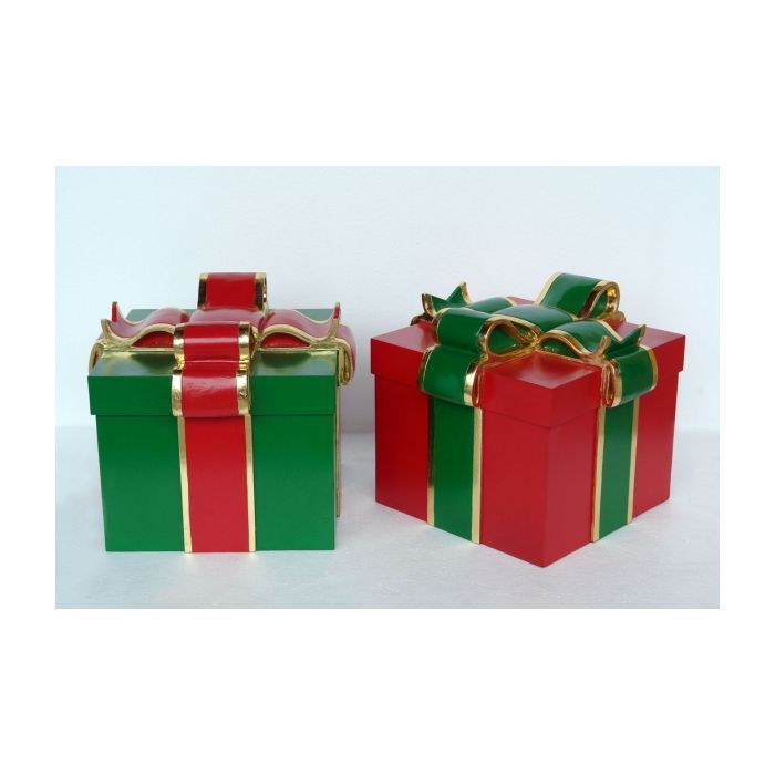 Geschenkbox Grün lebensgroß Aufbewahrung