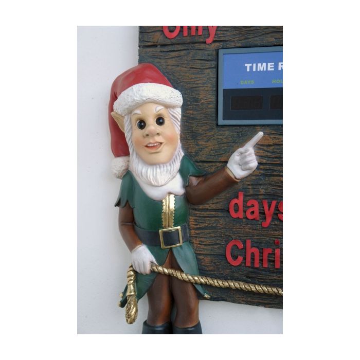 Lustiger Weihnachtsrelief mit Countdownfunktion verkleinert Uhr