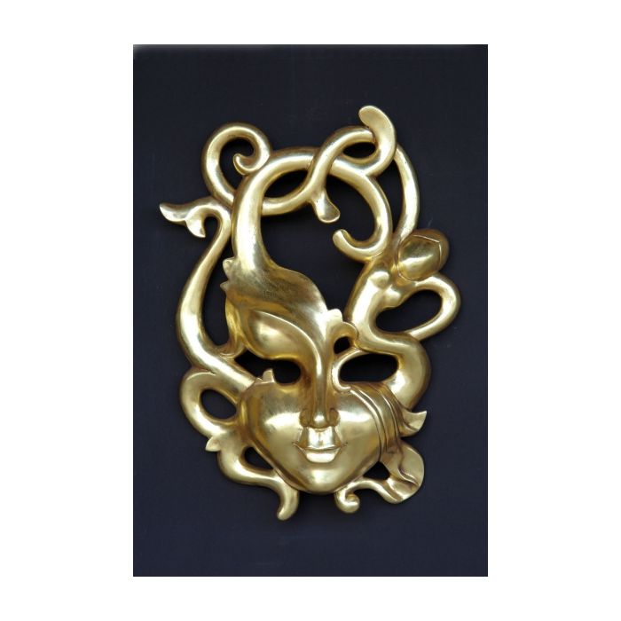 Erotik Maske Gold vergrößert Dekorationsfigur