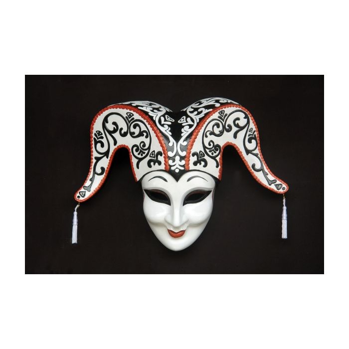 Maske Arlecchino lebensgroß Dekorationsfigur