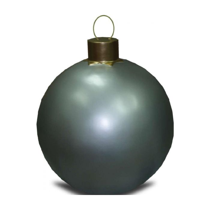 Weihnachtskugel ohne Struktur Silber vergrößert Dekorationsfigur
