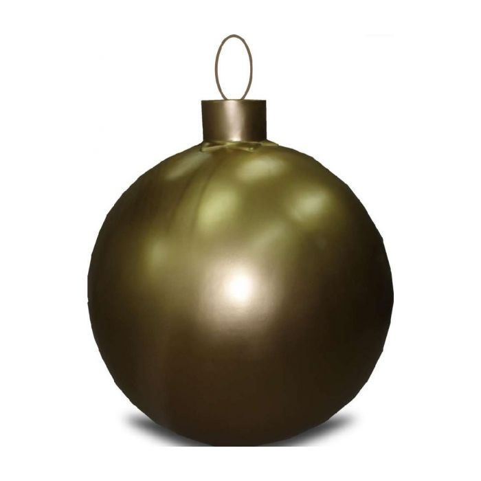Weihnachtskugel ohne Struktur Klein Gold vergrößert Dekorationsfigur