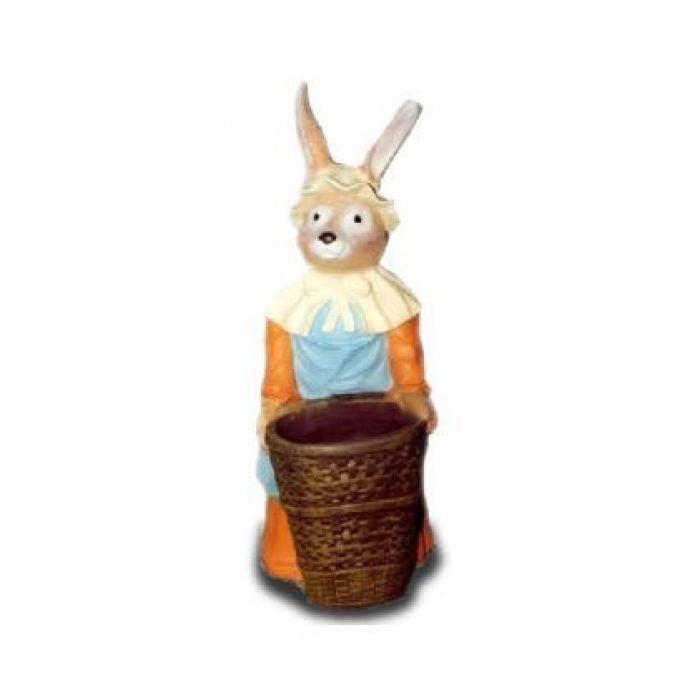 Osterfrau mit Korb vergrößert Dekorationsfigur
