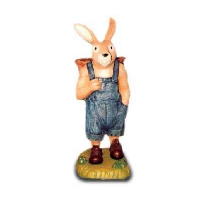 Osterhase groß mit Kiepe vergrößert Dekorationsfigur